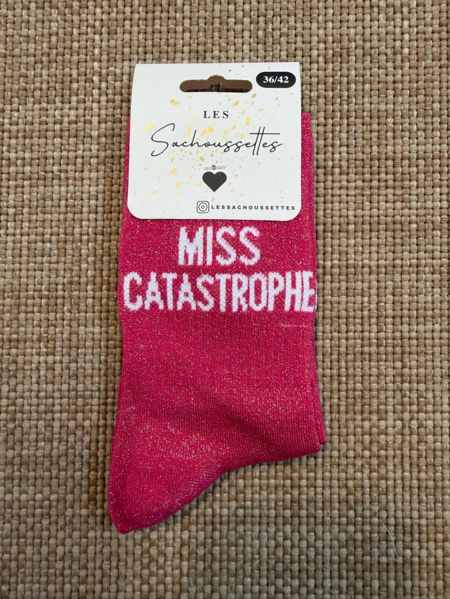 Chaussettes à Paillettes Miss Catastrophe Femme Fantaisie | Marina & Paloma