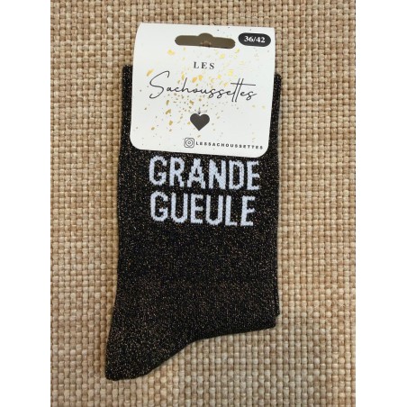 Chaussettes à Paillettes Grande Gueule Femme Fantaisie | Marina & Paloma