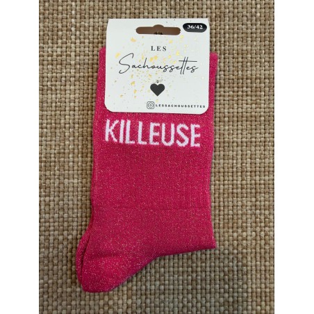 Chaussettes à Paillettes Killeuse Femme Fantaisie et Brillantes | Marina & Paloma