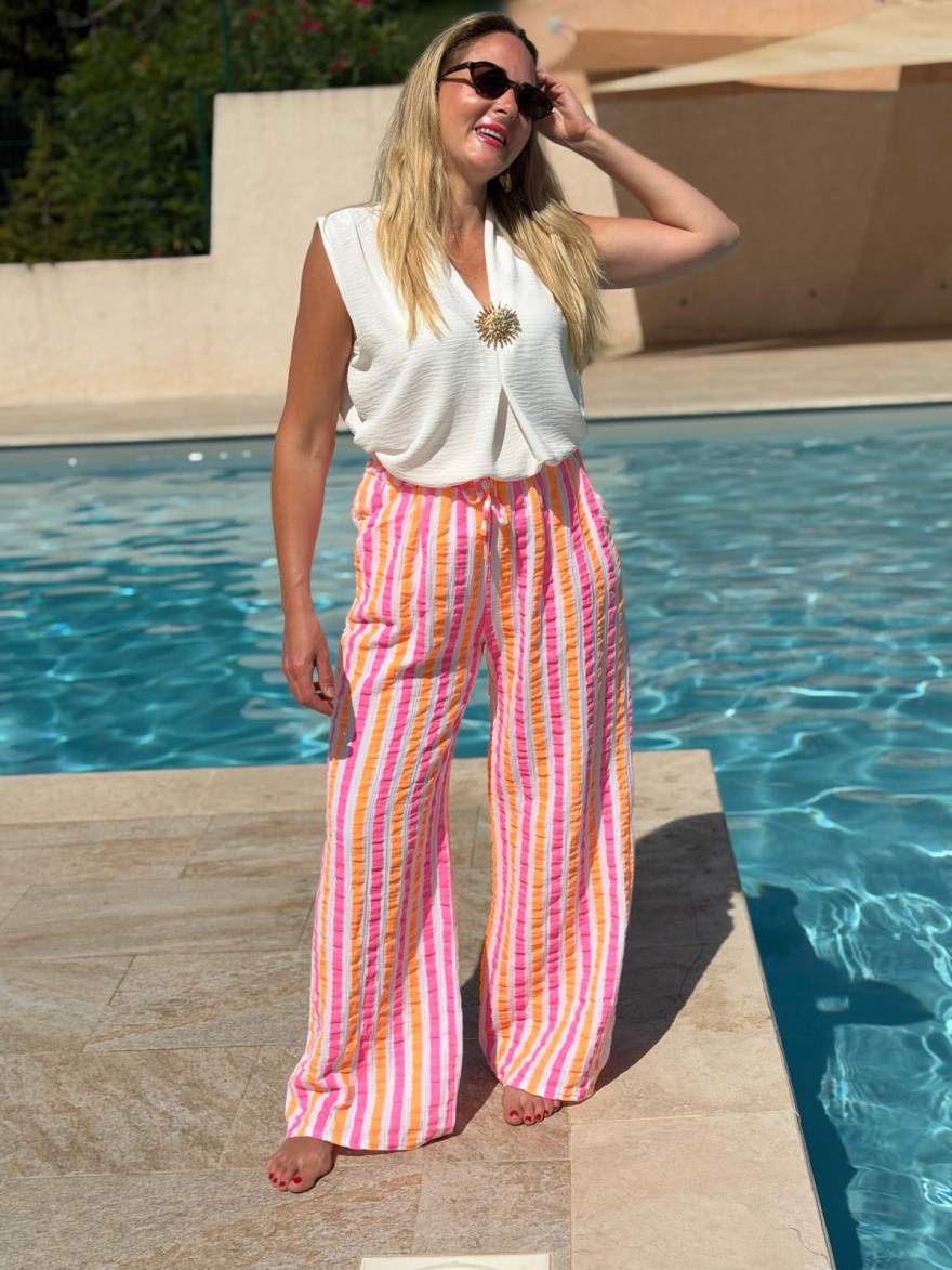 Débardeur Léger Petit Prix Fluide Femme Col V | Marina & Paloma