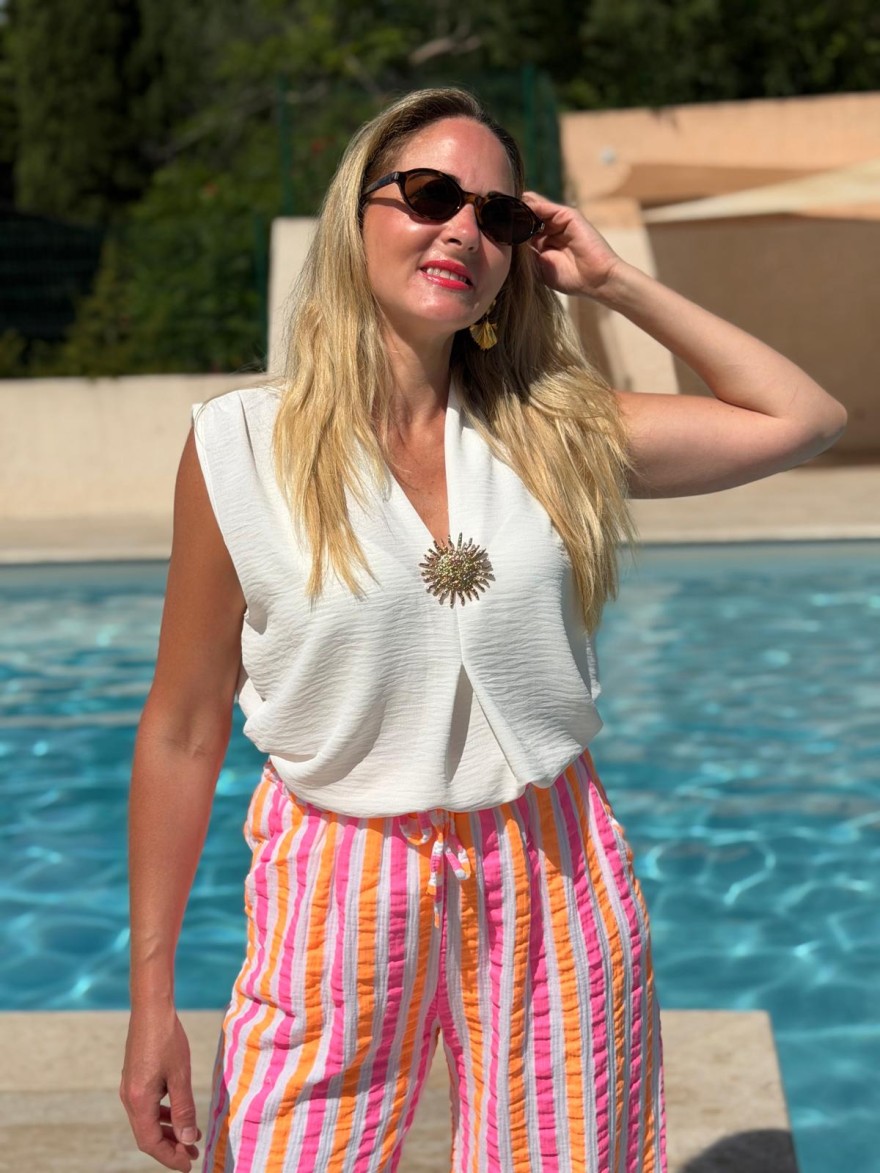 Débardeur Léger Petit Prix Fluide Femme Col V | Marina & Paloma