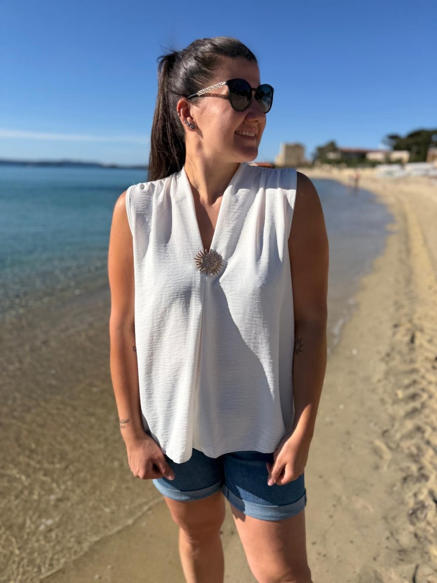 Débardeur Léger Petit Prix Fluide Femme Col V | Marina & Paloma
