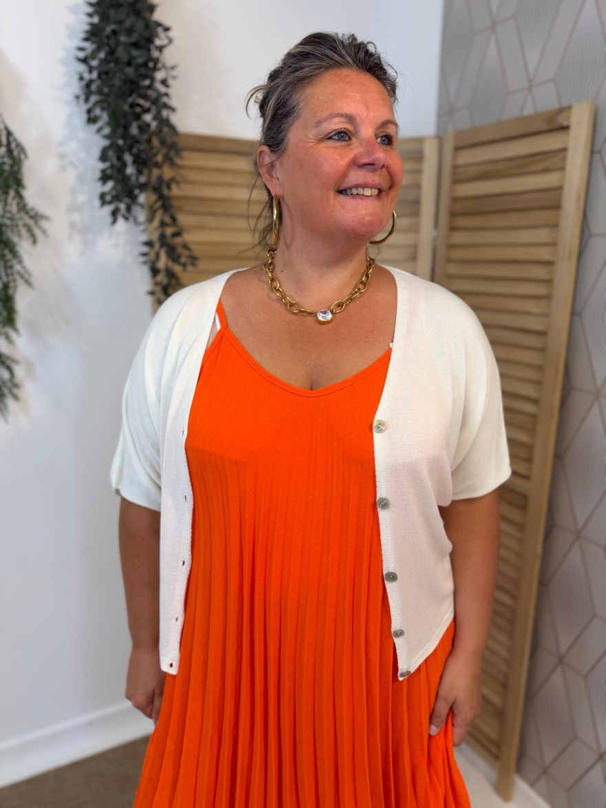 Gilet Fin Léger Écru Taille Unique | Marina & Paloma