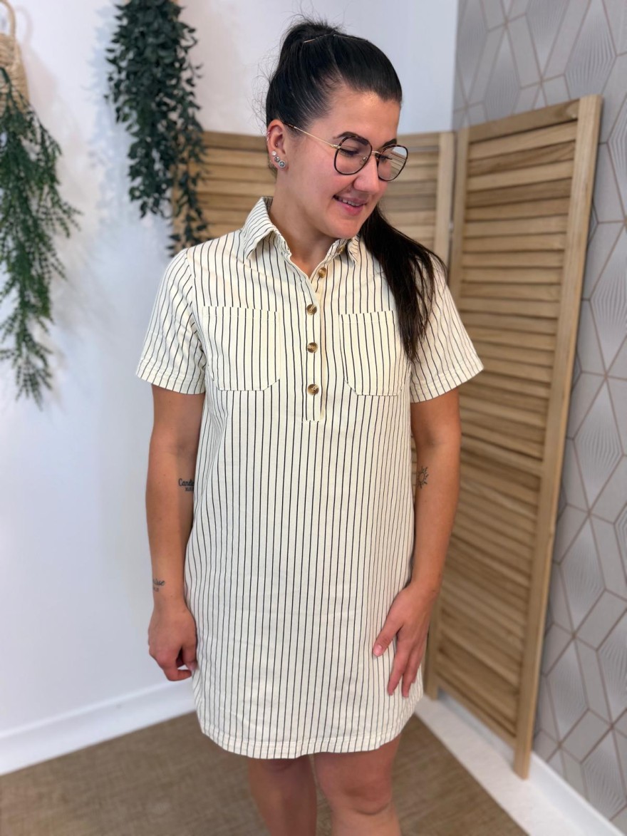 Robe Droite Rayée Maelle