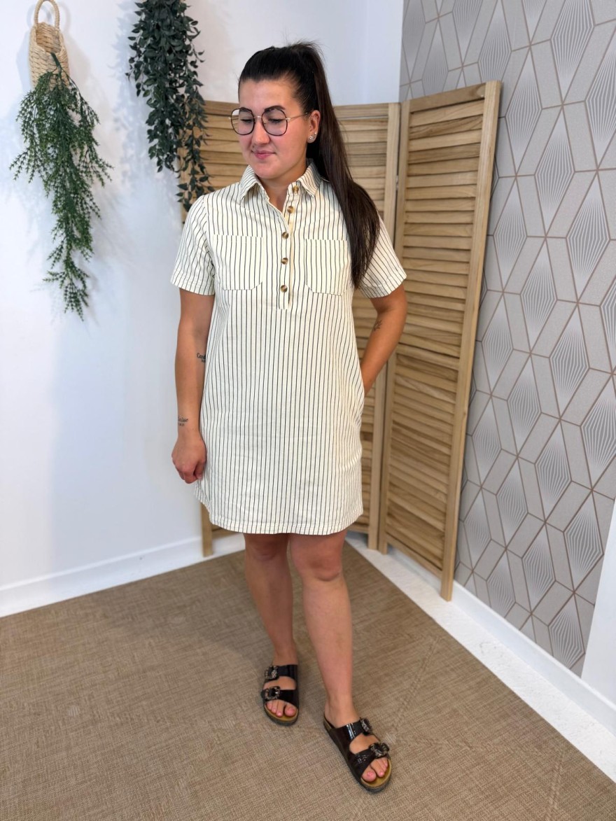 Robe Droite Rayée Maelle