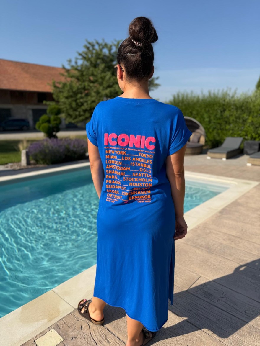 Robe Longue Droite Iconic Fluo Vivichy Made in Italie | Marina & Paloma