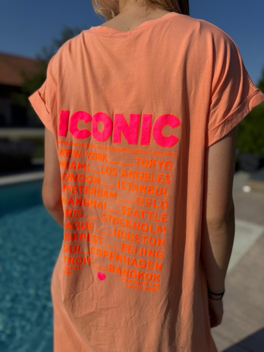 Robe Longue Droite Iconic Fluo Vivichy Made in Italie | Marina & Paloma
