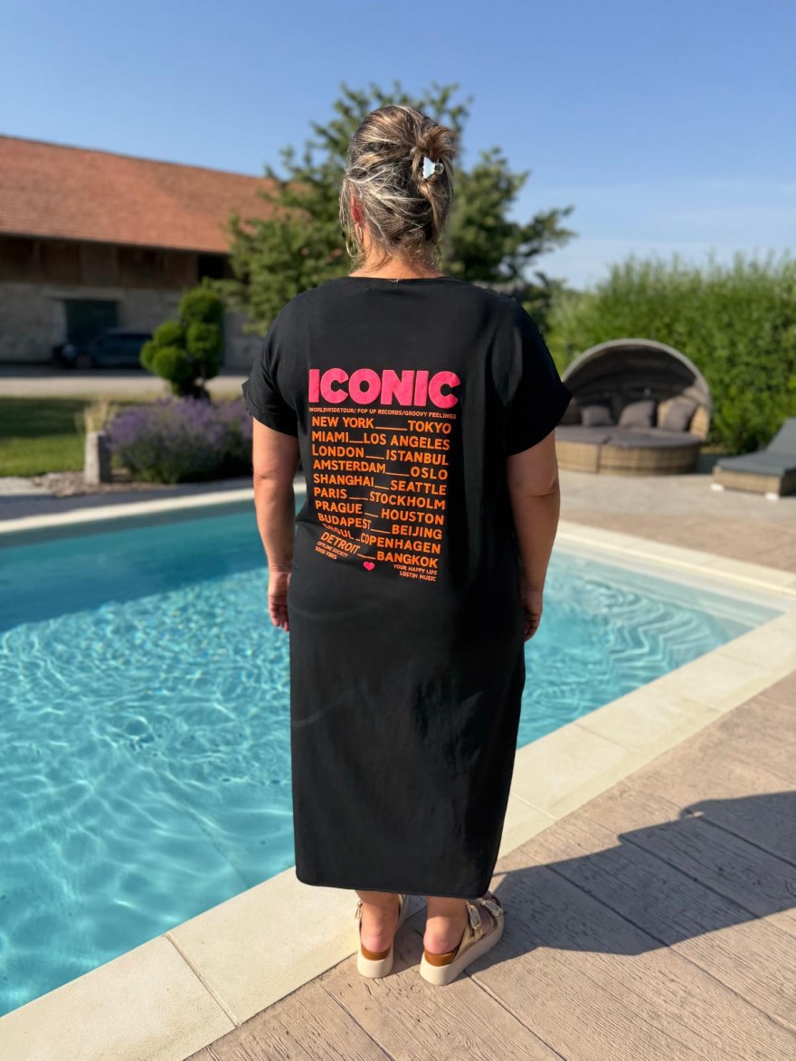Robe Longue Grande Taille Iconic Fluo Vivichy Made in Italie | Marina & Paloma