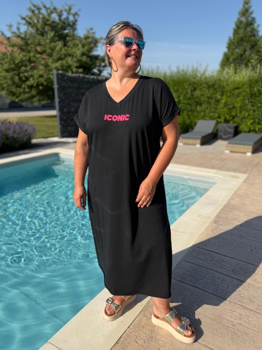 Robe Longue Grande Taille Iconic Fluo Vivichy Made in Italie | Marina & Paloma