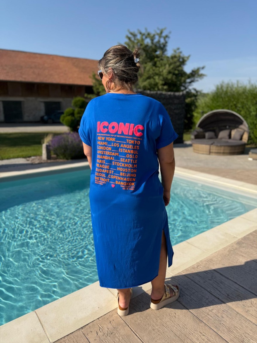 Robe Longue Grande Taille Iconic Fluo Vivichy Made in Italie | Marina & Paloma
