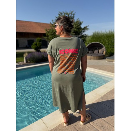 Robe Longue Grande Taille Iconic Fluo Vivichy Made in Italie | Marina & Paloma