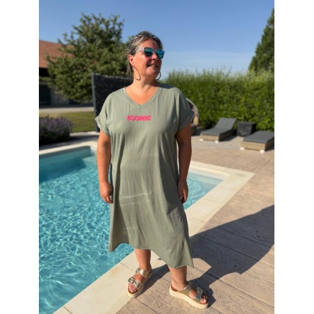 Robe Longue Grande Taille Iconic Fluo Vivichy Made in Italie | Marina & Paloma