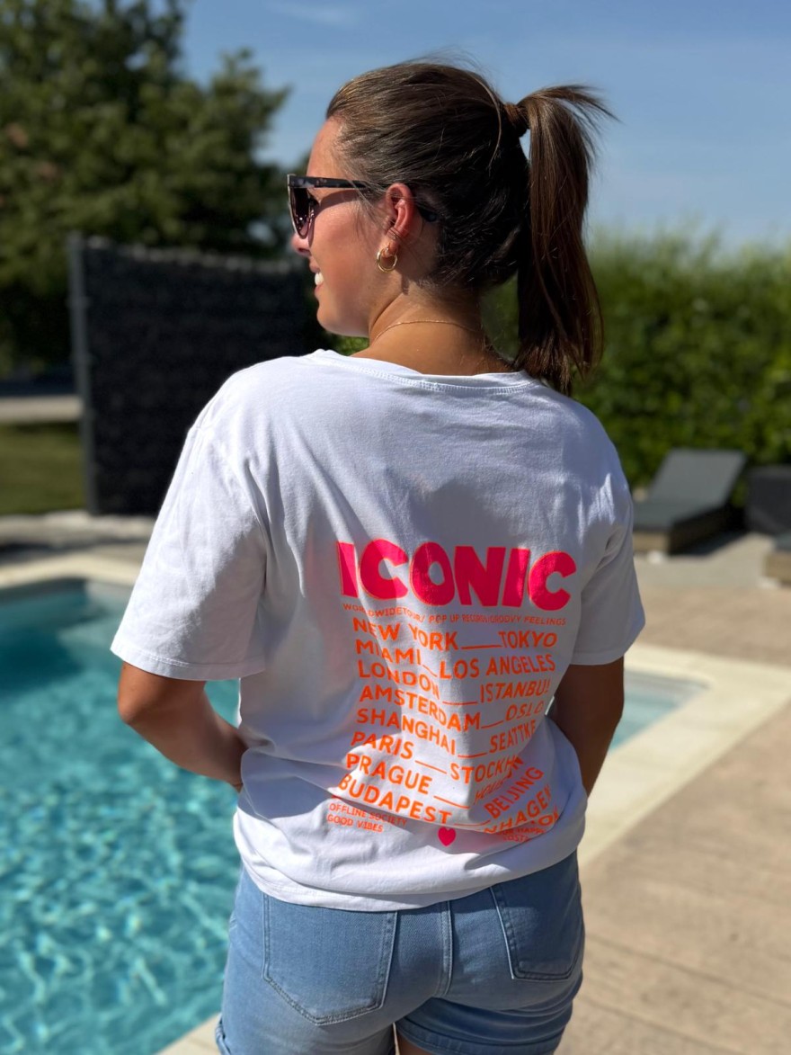 Tee Shirt Écrit Iconic Fluo Vivichy Made in Italie | Marina & Paloma