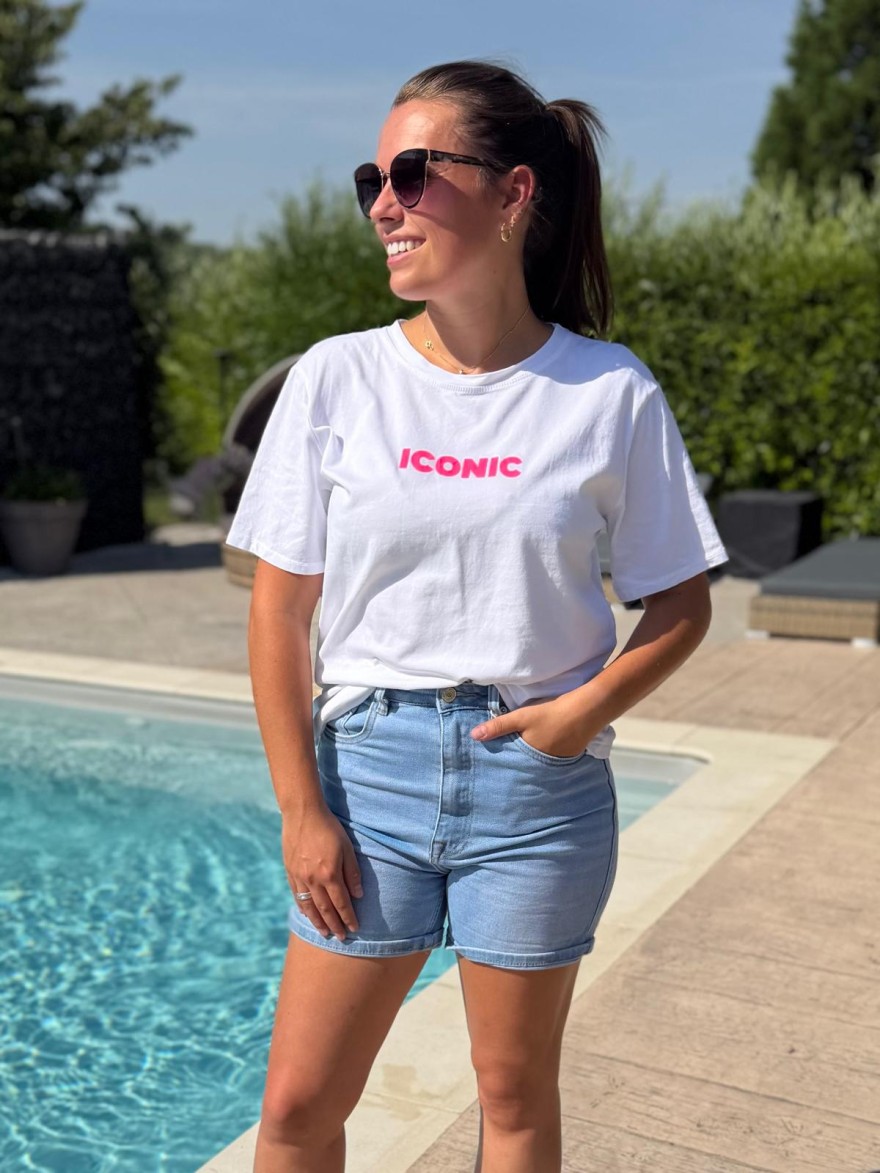 Tee Shirt Écrit Iconic Fluo Vivichy Made in Italie | Marina & Paloma
