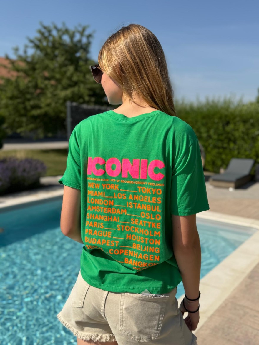Tee Shirt Écrit Iconic Fluo Vivichy Made in Italie | Marina & Paloma
