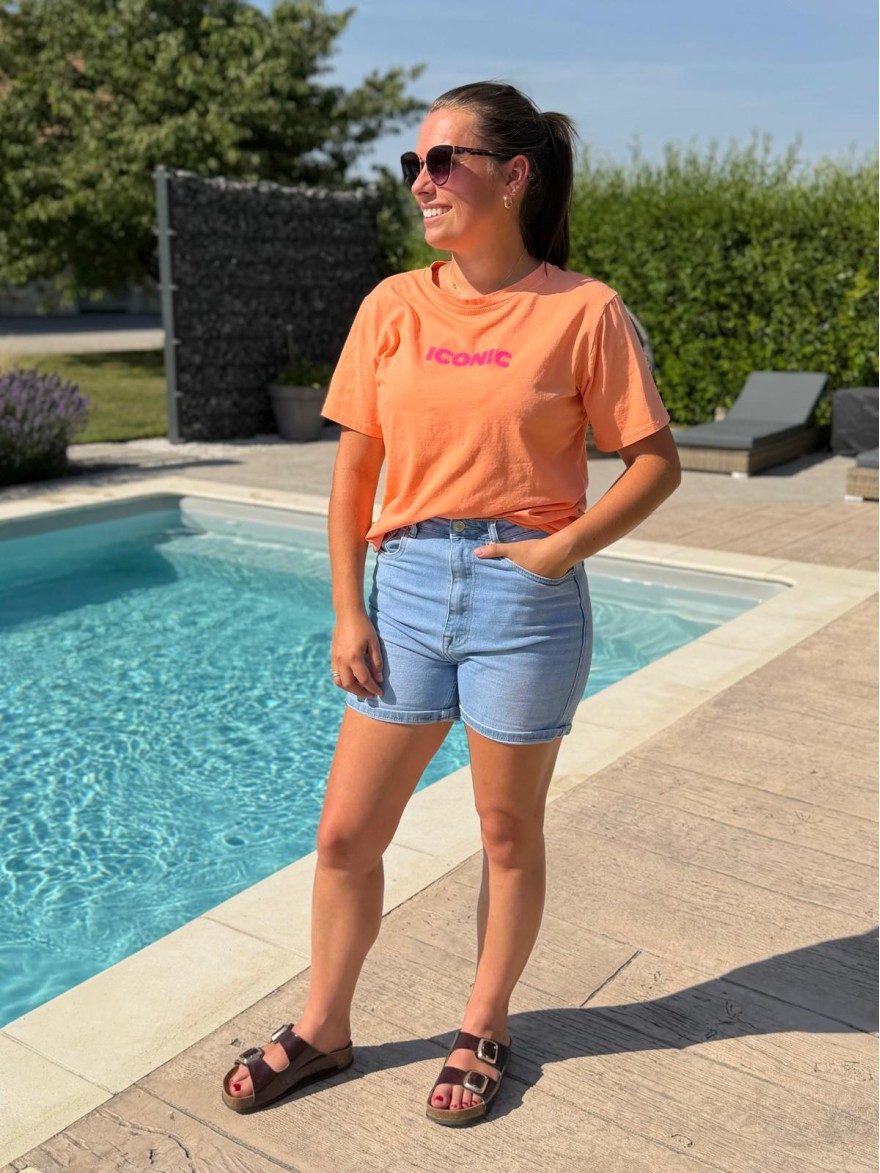 Tee Shirt Écrit Iconic Fluo Vivichy Made in Italie | Marina & Paloma