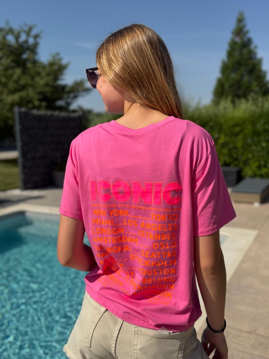 Tee Shirt Écrit Iconic Fluo Vivichy Made in Italie | Marina & Paloma