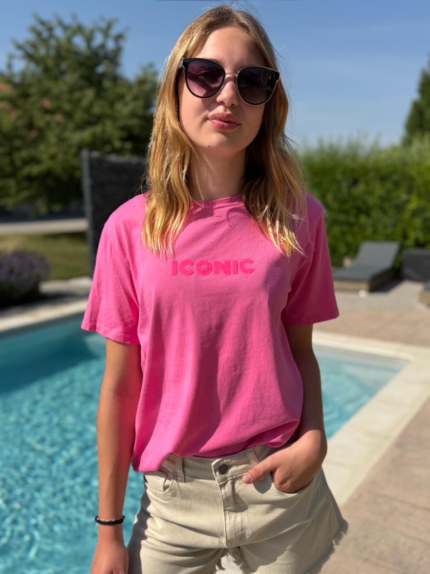 Tee Shirt Écrit Iconic Fluo Vivichy Made in Italie | Marina & Paloma