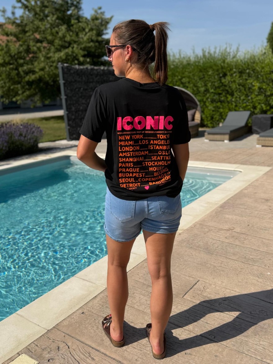 Tee Shirt Écrit Iconic Fluo Vivichy Made in Italie | Marina & Paloma
