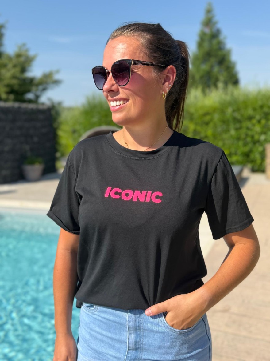 Tee Shirt Écrit Iconic Fluo Vivichy Made in Italie | Marina & Paloma