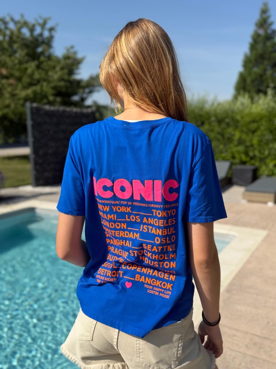 Tee Shirt Écrit Iconic Fluo Vivichy Made in Italie | Marina & Paloma