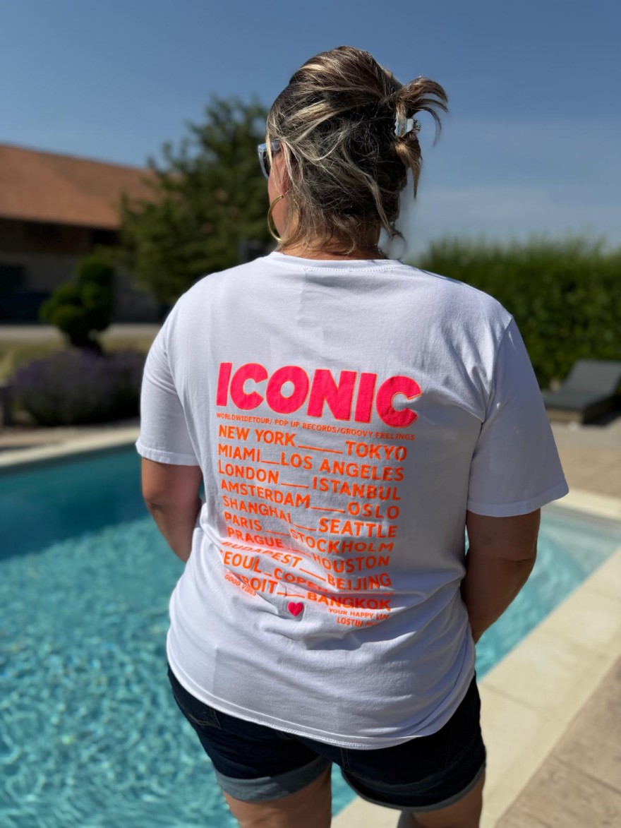 Tee Shirt Iconic Fluo Vivichy Grande Taille Made in Italie | Marina & Paloma