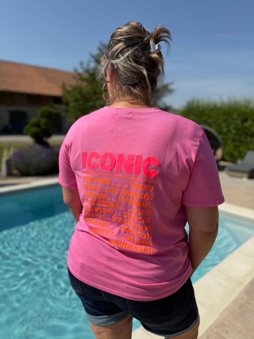 Tee Shirt Iconic Fluo Vivichy Grande Taille Made in Italie | Marina & Paloma