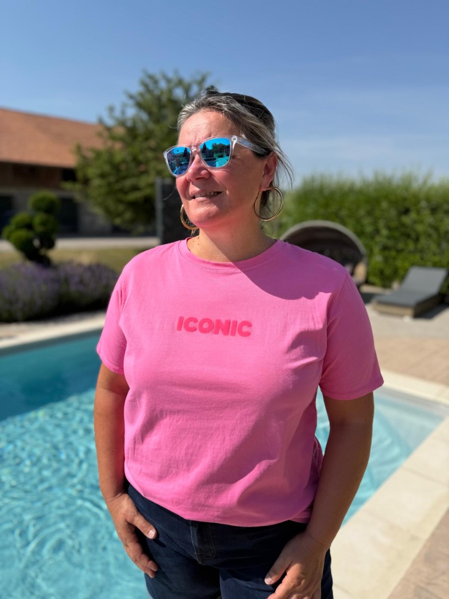 Tee Shirt Iconic Fluo Vivichy Grande Taille Made in Italie | Marina & Paloma