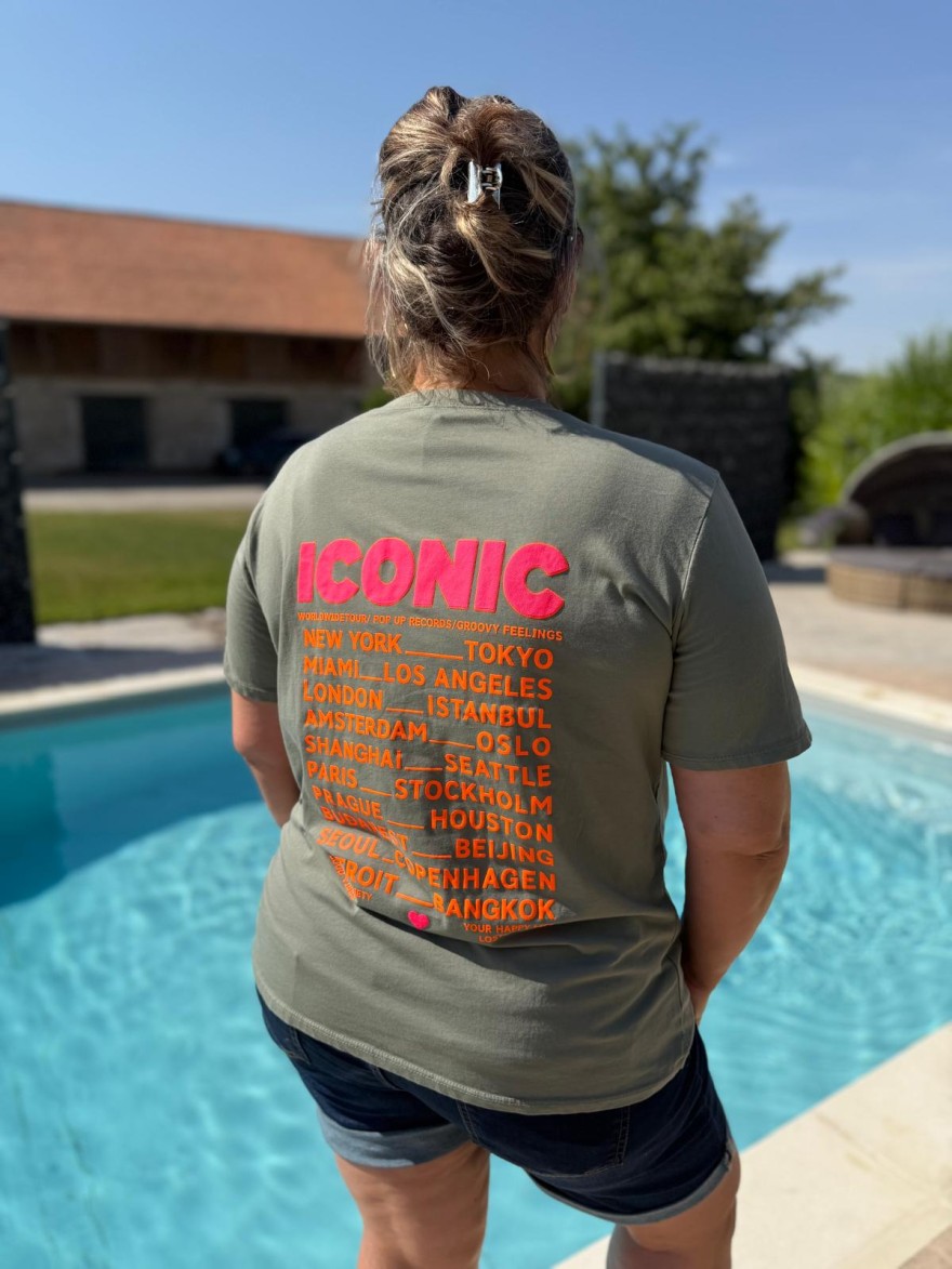 Tee Shirt Iconic Fluo Vivichy Grande Taille Made in Italie | Marina & Paloma