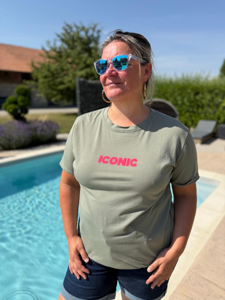 Tee Shirt Iconic Fluo Vivichy Grande Taille Made in Italie | Marina & Paloma