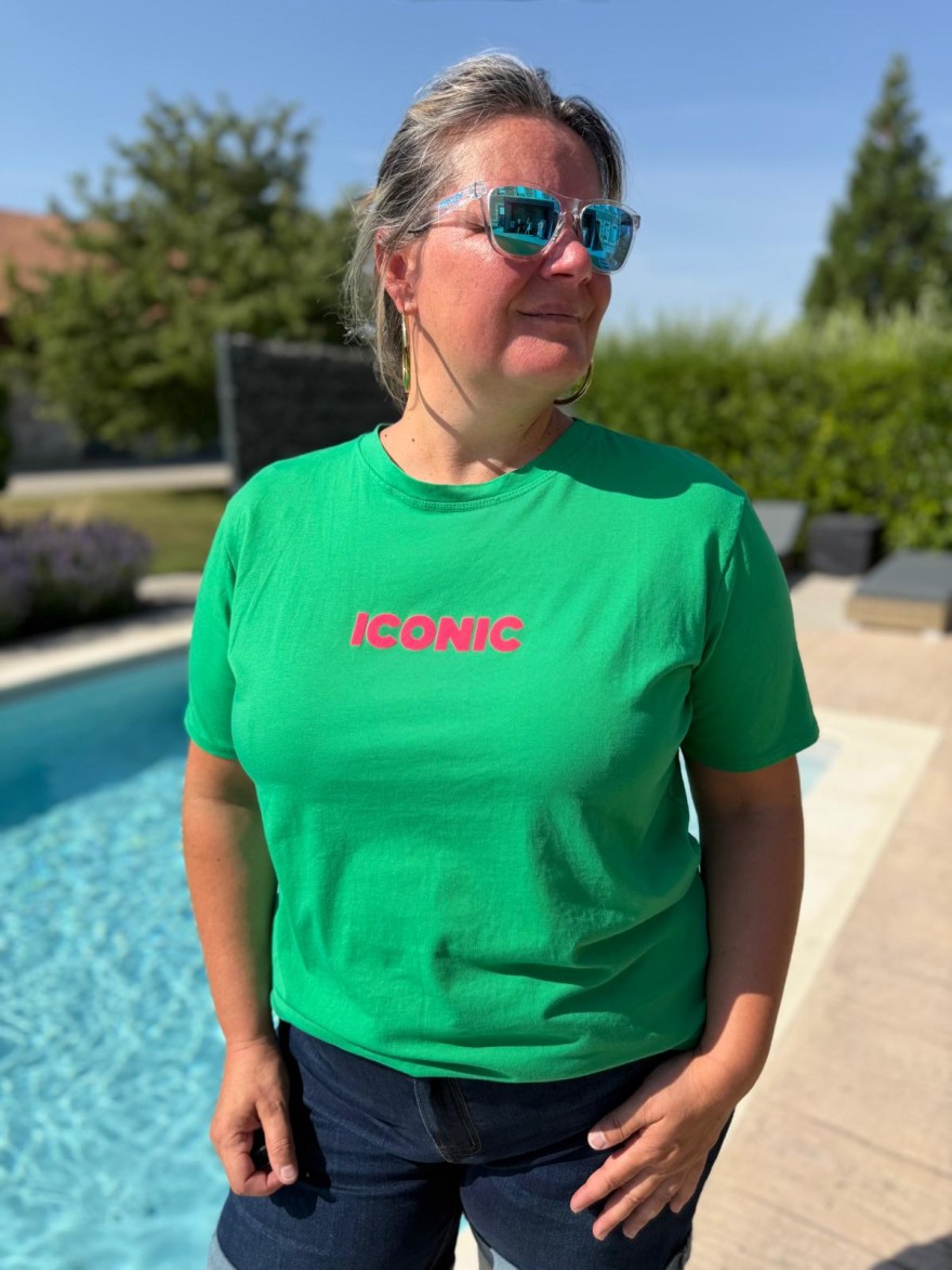 Tee Shirt Iconic Fluo Vivichy Grande Taille Made in Italie | Marina & Paloma