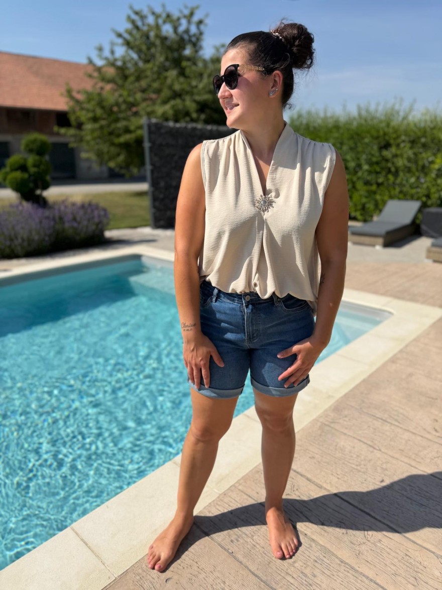 Débardeur Léger Petit Prix Fluide Femme Col V | Marina & Paloma