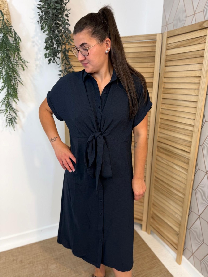 Robe Longue Légère Maelle à Nouer Devant Fluide | Marina & Paloma
