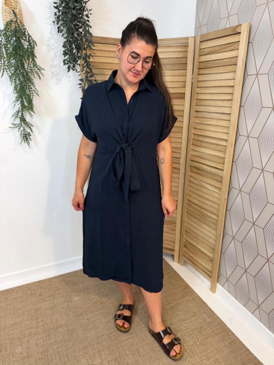 Robe Longue Légère Maelle à Nouer Devant Fluide | Marina & Paloma