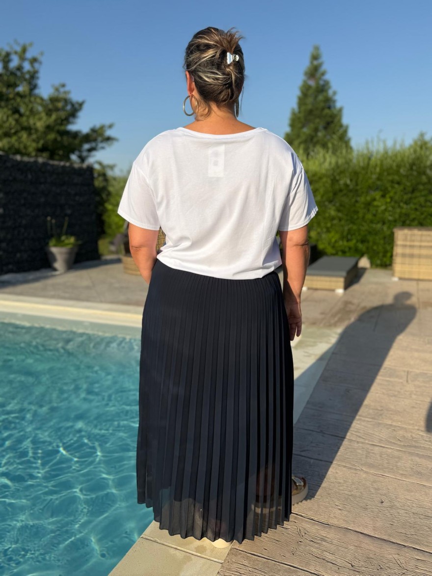 Tee Shirt Limoncello Grande Taille coton imprimé graphique | Marina & Paloma
