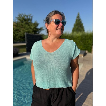 Haut Lurex Grande Taille brillant et fluide | Marina & Paloma