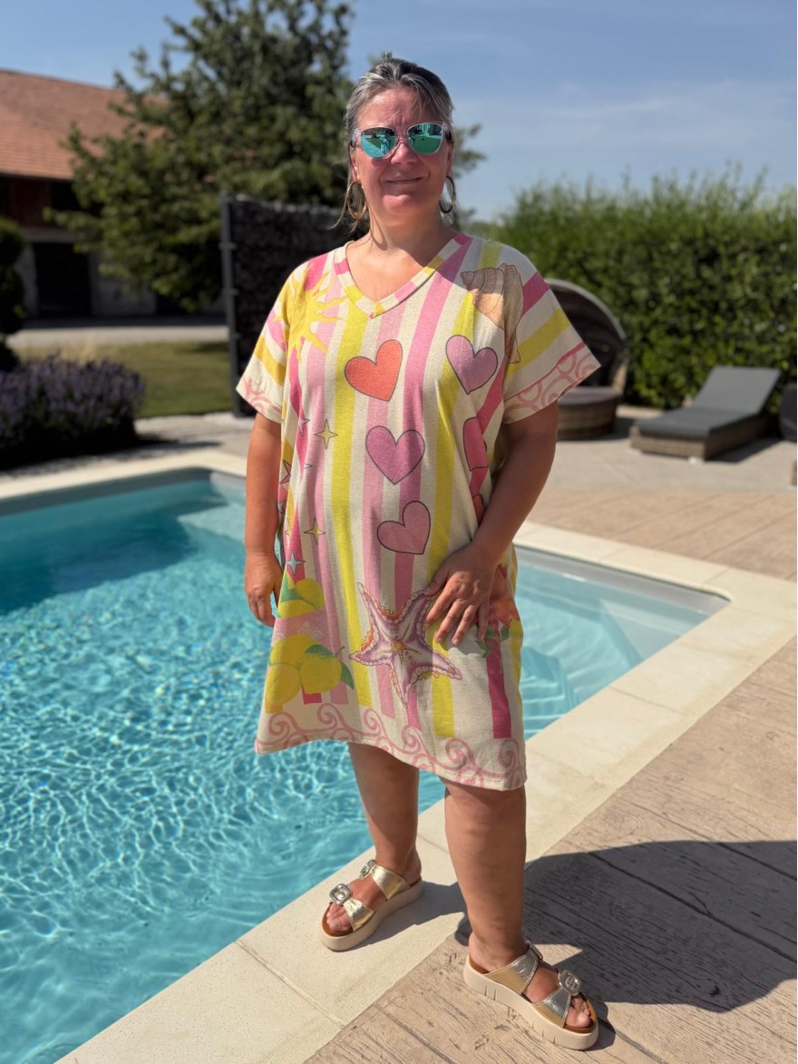 Robe Lurex Été Luizacco Made in Italy colorée | Marina & Paloma