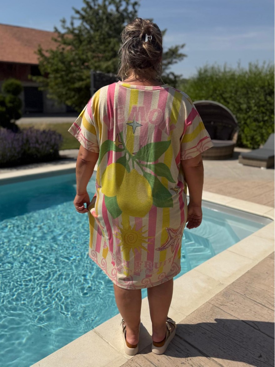Robe Lurex Été Luizacco Made in Italy colorée | Marina & Paloma