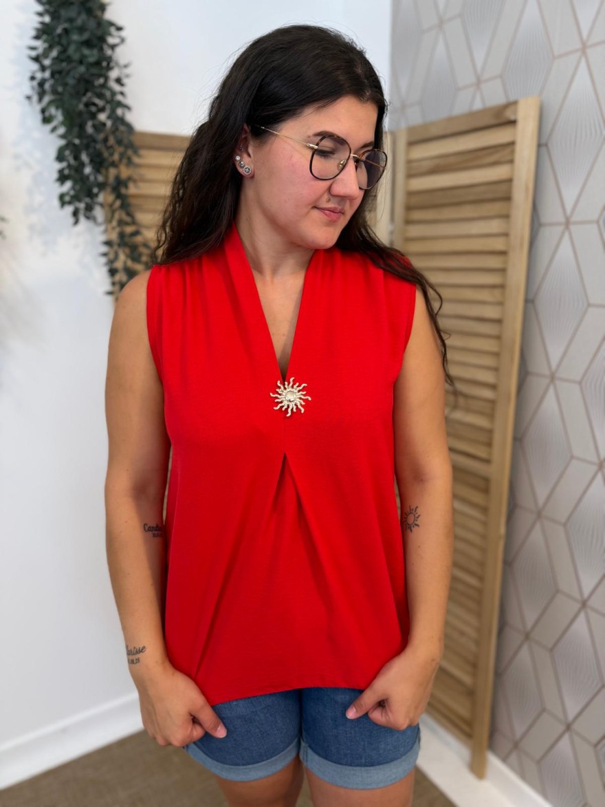 Débardeur Léger Petit Prix Fluide Femme Col V | Marina & Paloma