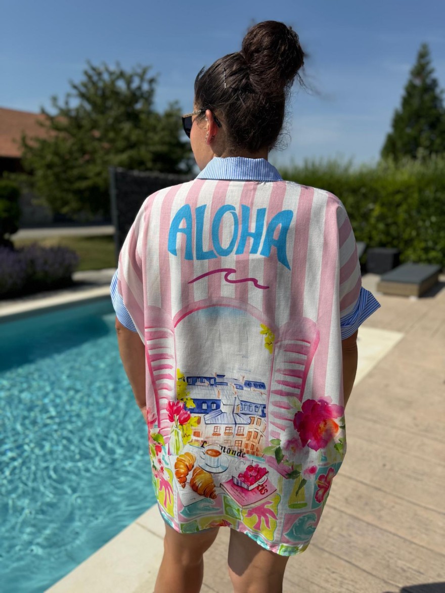 Chemise Large Colorée Made in Italy Luizacco | Marina & Paloma