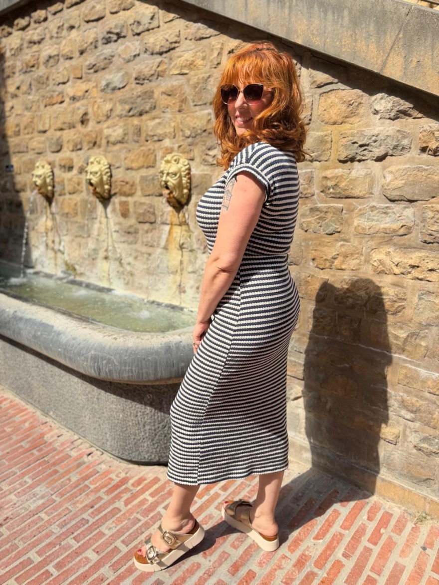 Robe Longue Crochet Made in Italy Doublée Fluide | Marina & Paloma