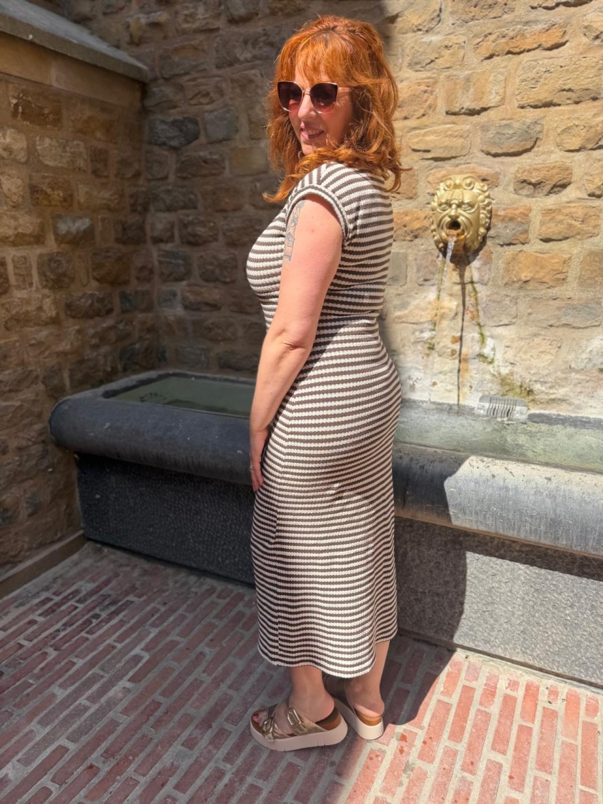 Robe Longue Crochet Made in Italy Doublée Fluide | Marina & Paloma