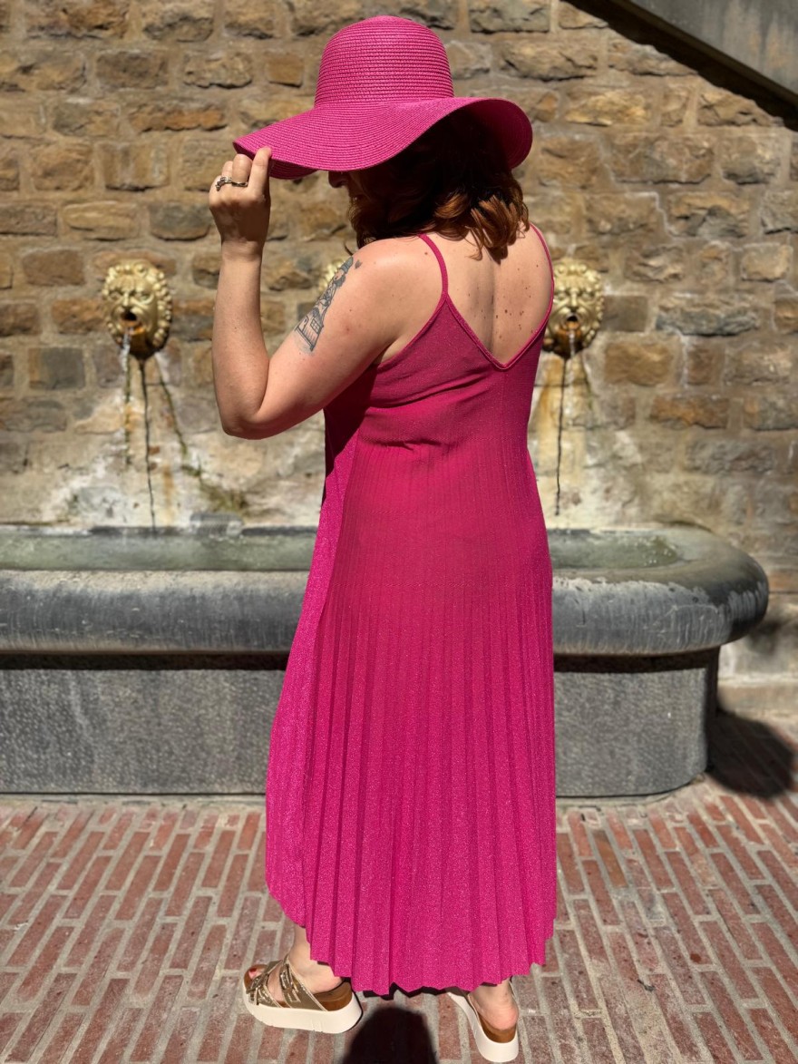Robe Longue à Bretelles Pailletée Col V Héra | Marina & Paloma