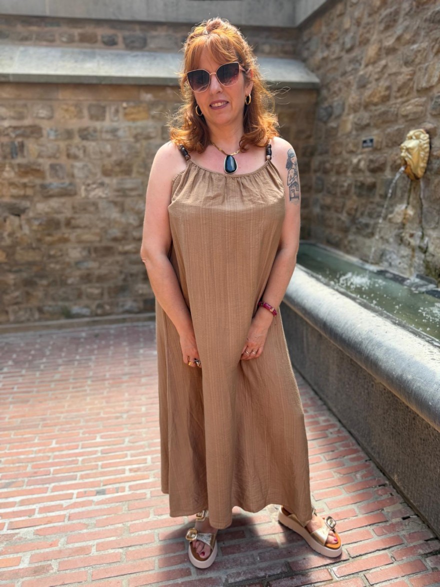 Robe Longue à Bretelles Fluide Femme Camillia | Marina & Paloma