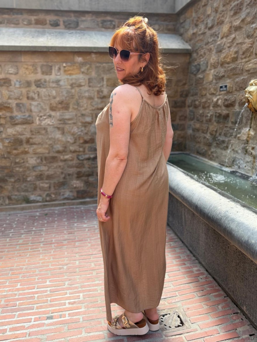 Robe Longue à Bretelles Fluide Femme Camillia | Marina & Paloma