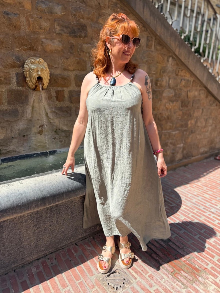 Robe Longue à Bretelles Fluide Femme Camillia | Marina & Paloma