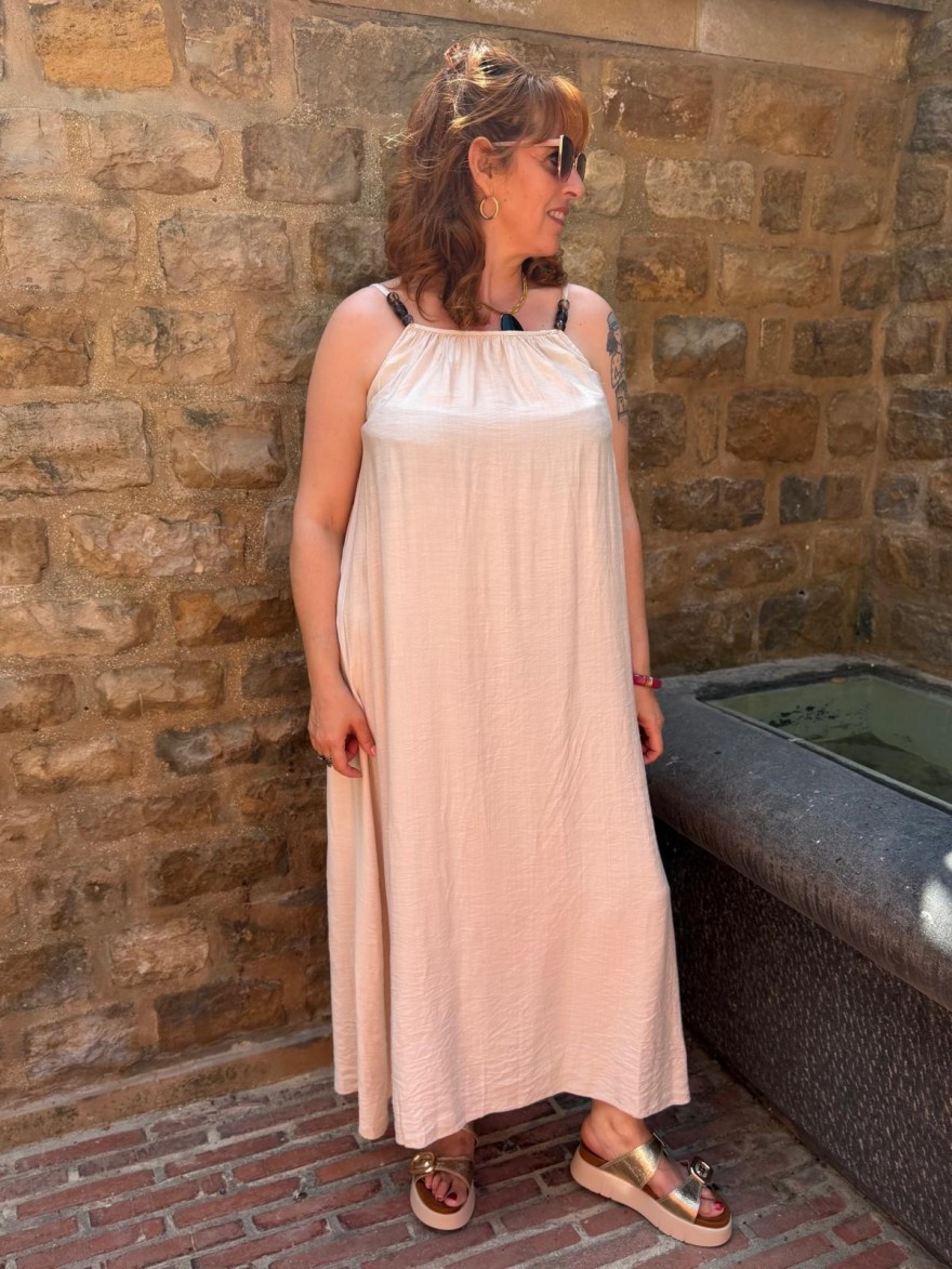 Robe Longue à Bretelles Fluide Femme Camillia | Marina & Paloma