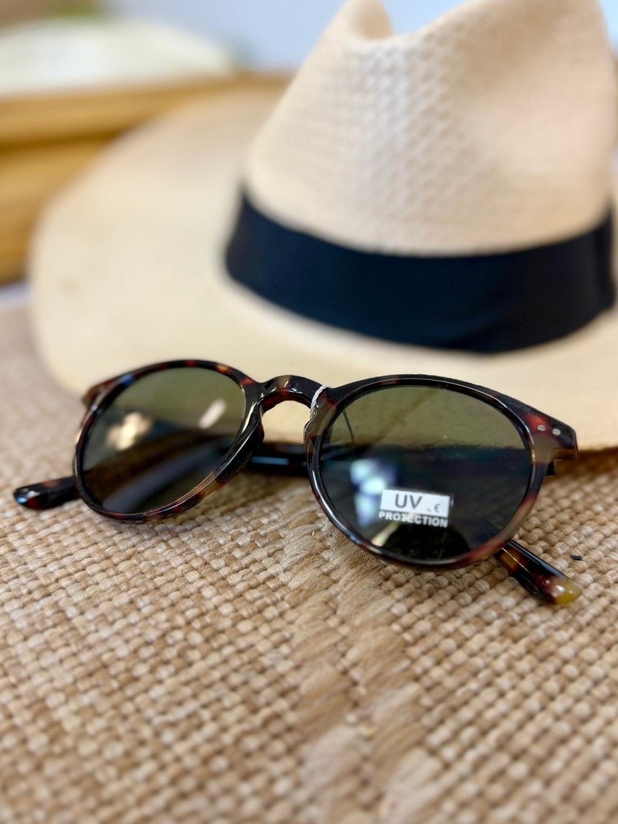 Lunettes de Soleil Rondes Écaille Femme Vintage | Marina & Paloma