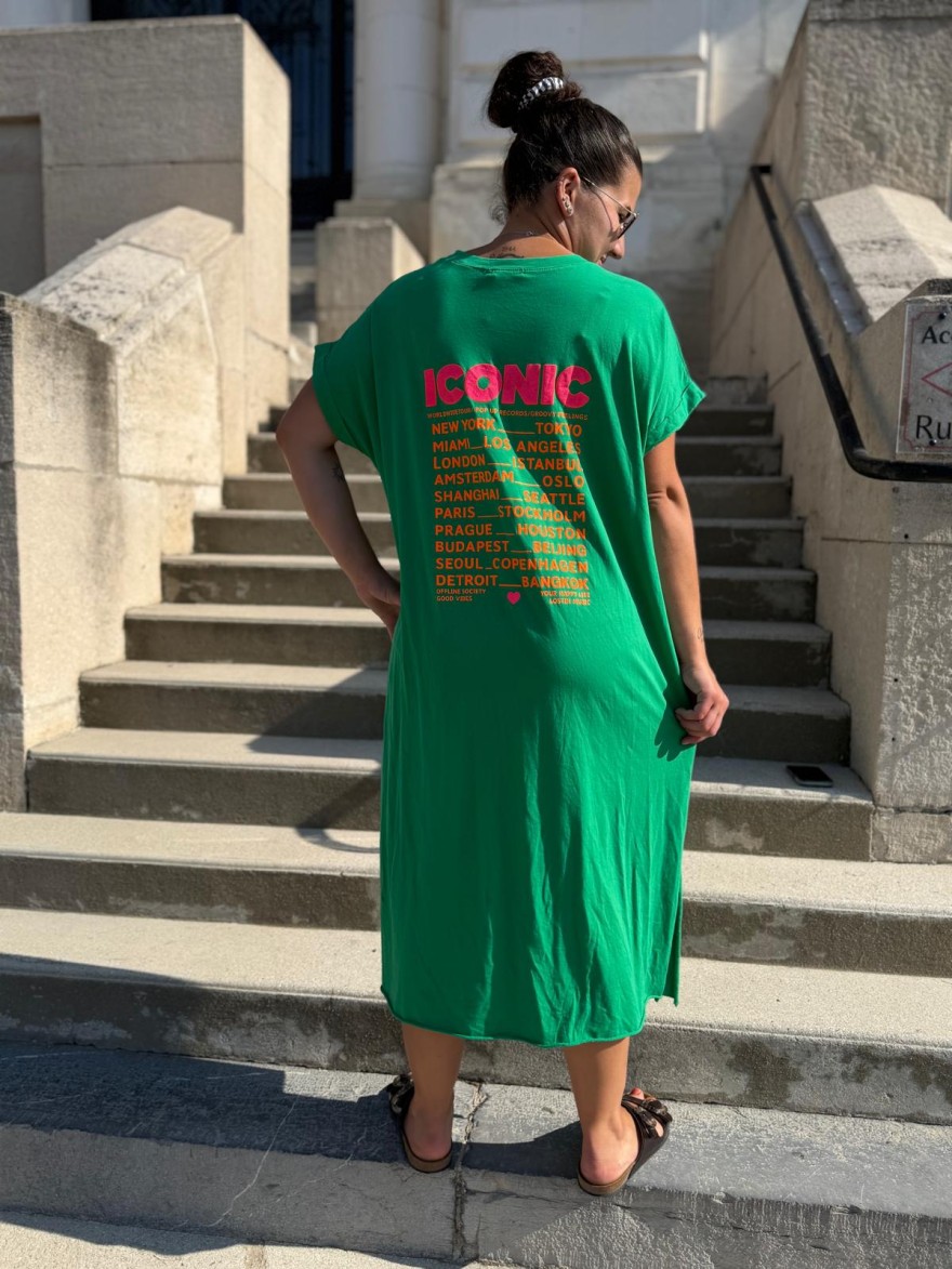 Robe Longue Grande Taille Iconic Fluo Vivichy Made in Italie | Marina & Paloma