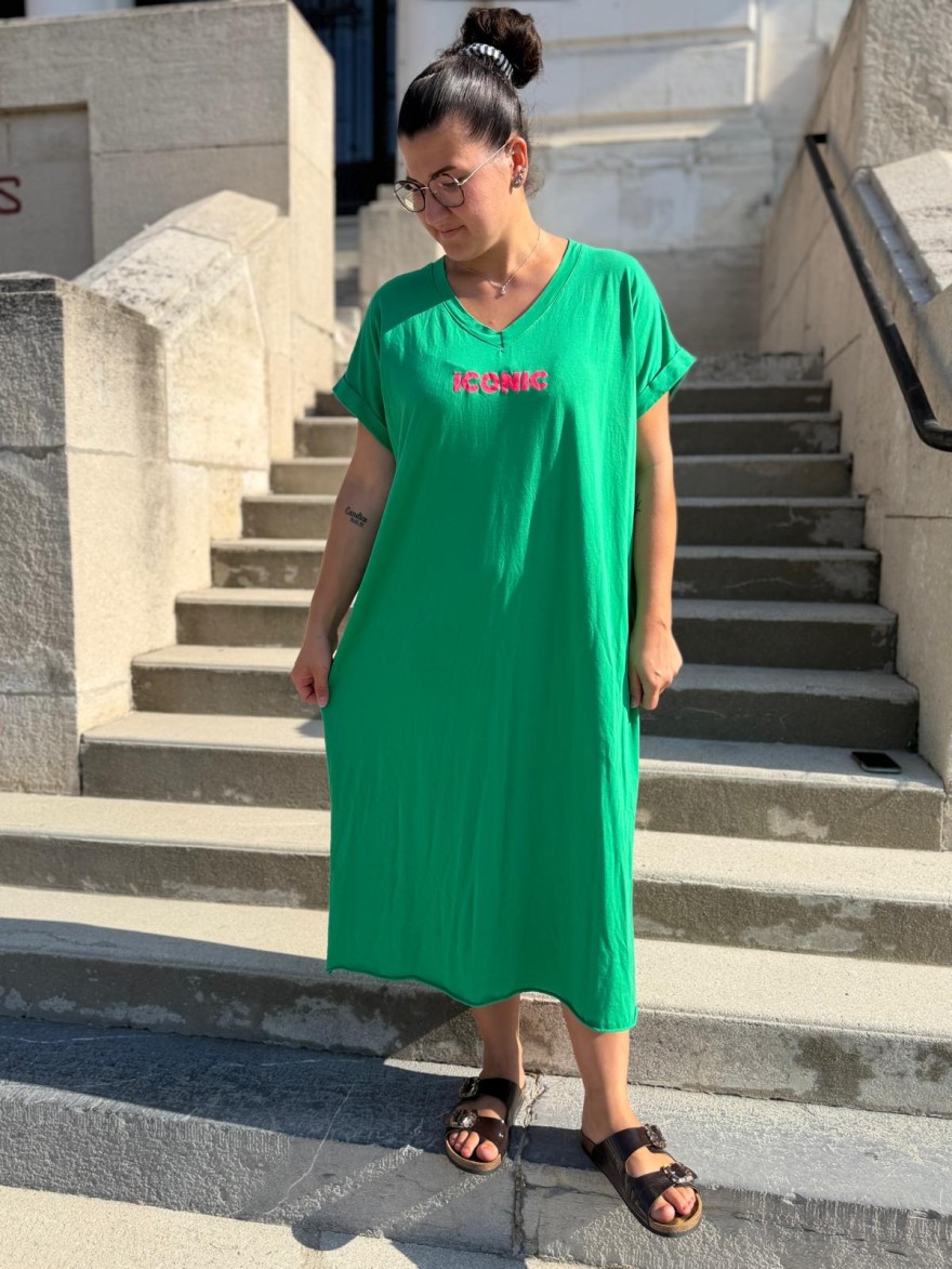 Robe Longue Grande Taille Iconic Fluo Vivichy Made in Italie | Marina & Paloma